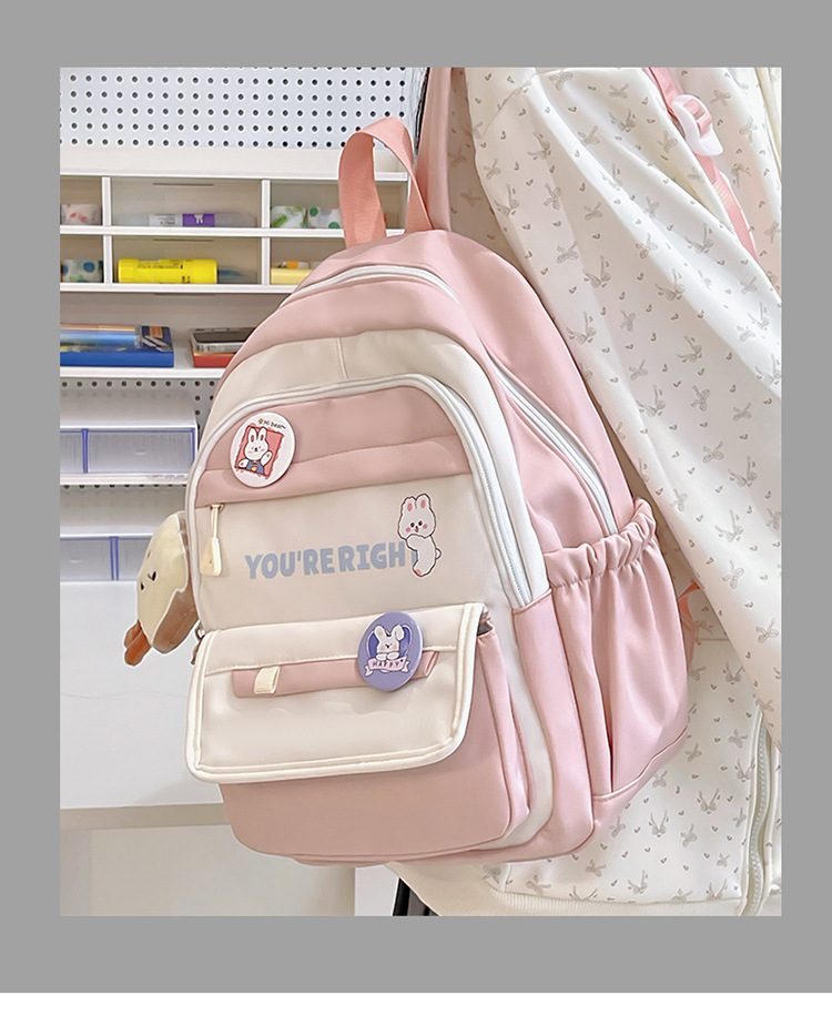 可愛少女輕便出游研學小背包ins風百搭校園迷你雙肩包iPad平板包